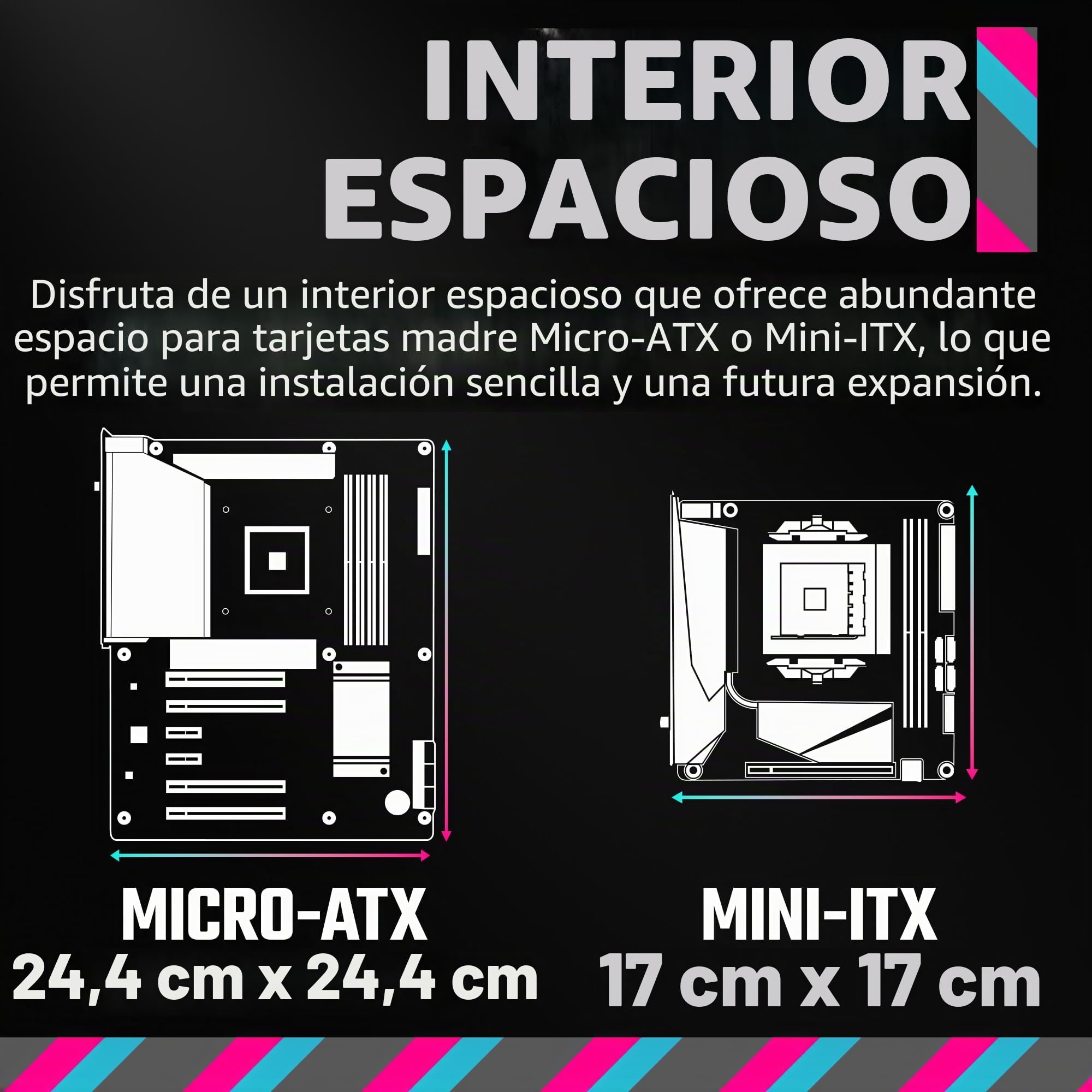 Cooler Master Q300LV2-KGNN-S00 Micro-ATX - Torre con filtro antipolvo, USB 3.2 Gen 2x2 (20 GB), vidrio templado, disipadores de CPU máx. 159 mm, GPU máx. 360 mm, totalmente ventilado
