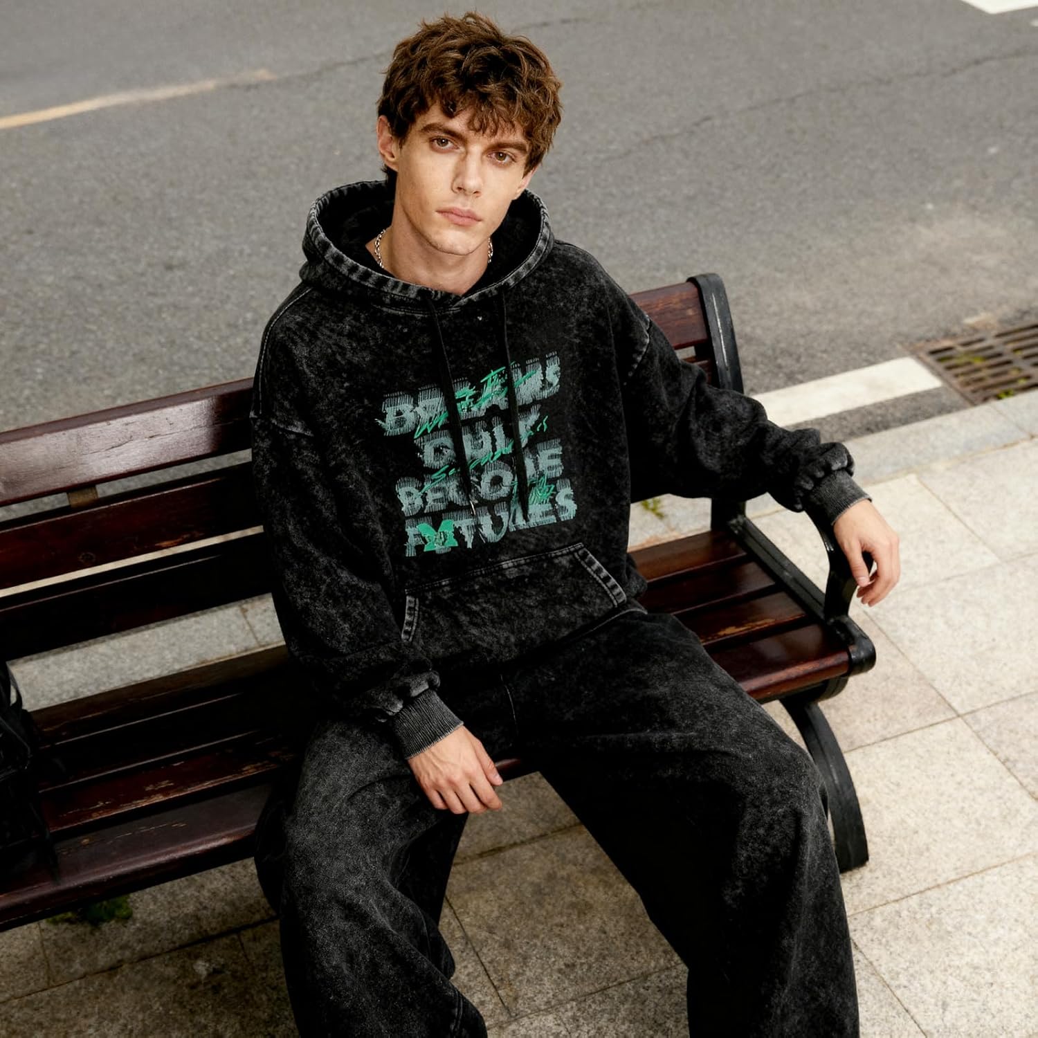 Acid Wash Hoodie Oversized Unisex Hoodies Heavy Weight Vintage Sweatshirt Men Women Pullover Fall Winter Streetwear - Image 7