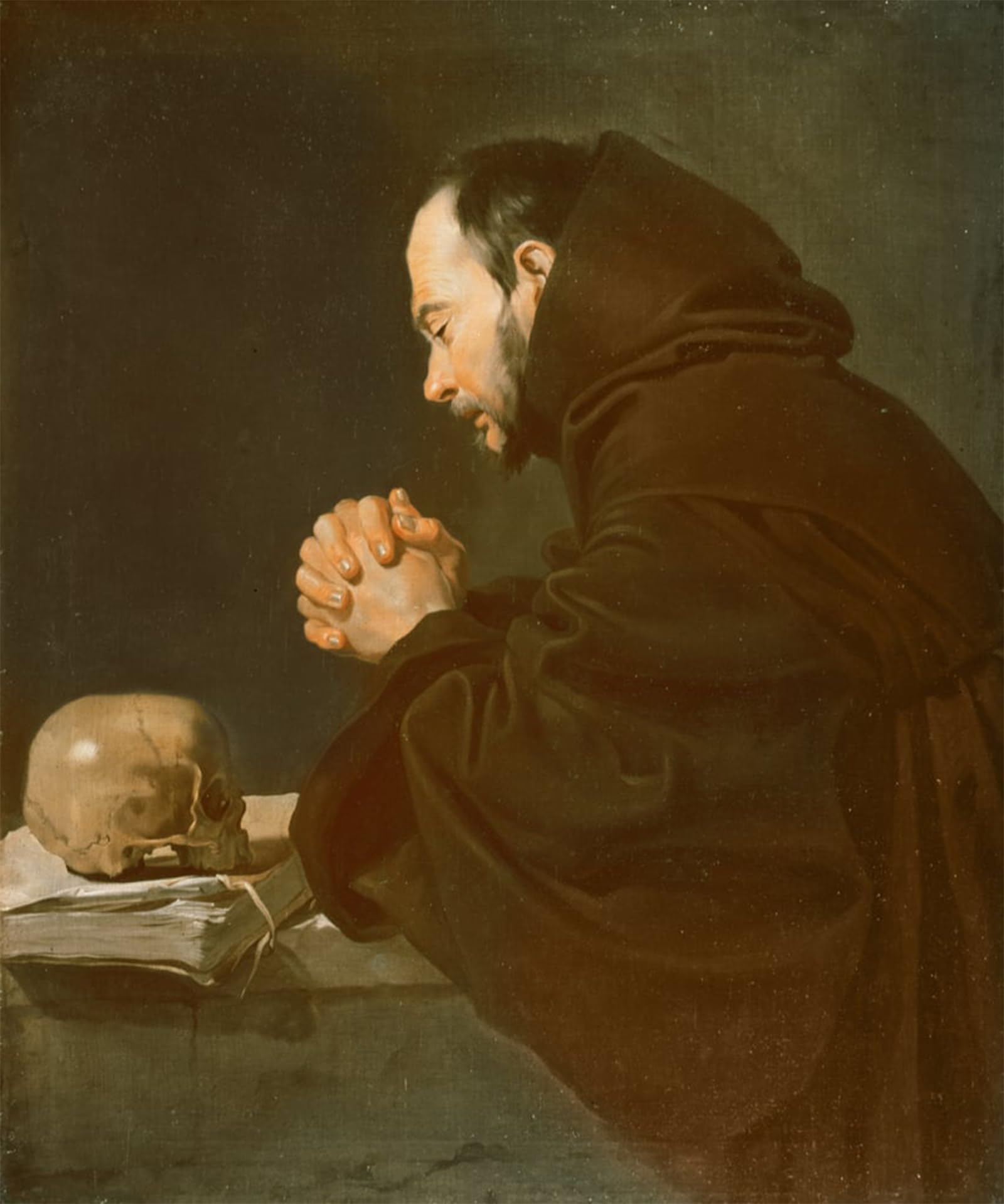 SERENDIPITP Aesthetic Poster Photo Wall Print Retro Picture Saint in Prayer by Diego Velázquez Modern Wall Artwork for Home Decor 60x90cm