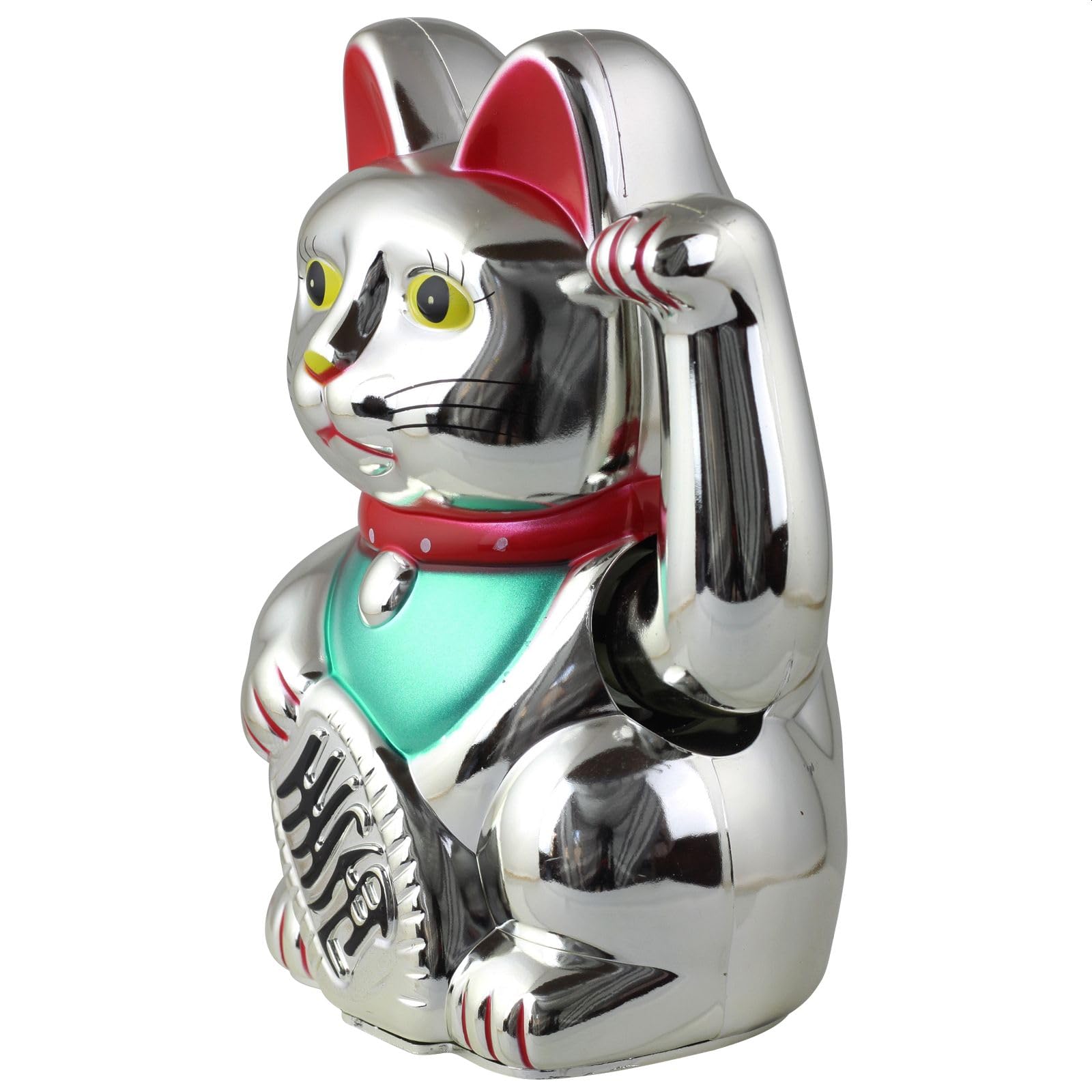 Chat Porte-bonheur Chinois Bras Ondulant Solaire Symbole De Richesse Décoration - Maison