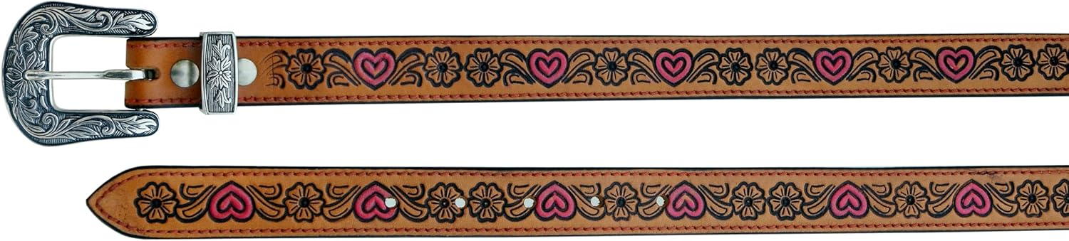 Affilare Girl's Western Fashion Belt For Girls and Small Women Leather Belt 40AB002