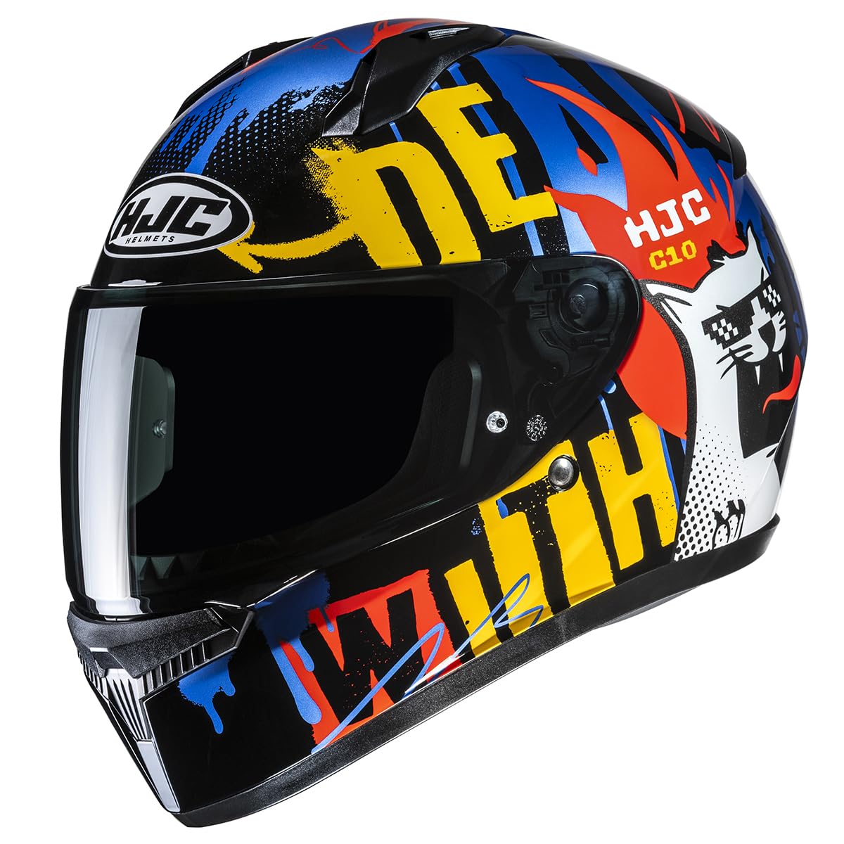 HJC, Casco Moto Integral para Niños C10 FOP MC23, L