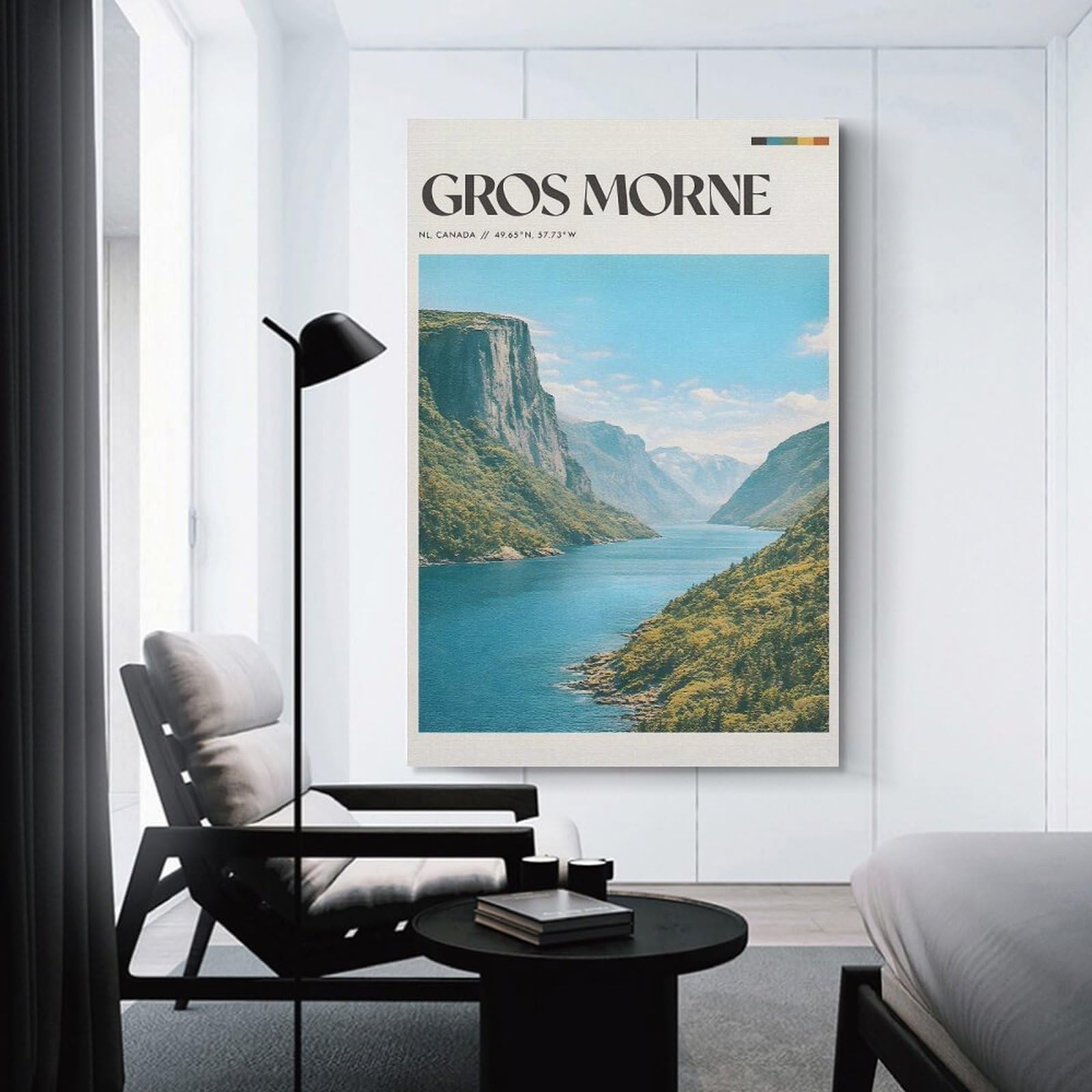 Junmoney Gros Morne National Park Wall Art Print, 08x12inch(20x30cm), for Study, Office Or Focused Interiors, Home Office Artwork with Decorative Appeal
