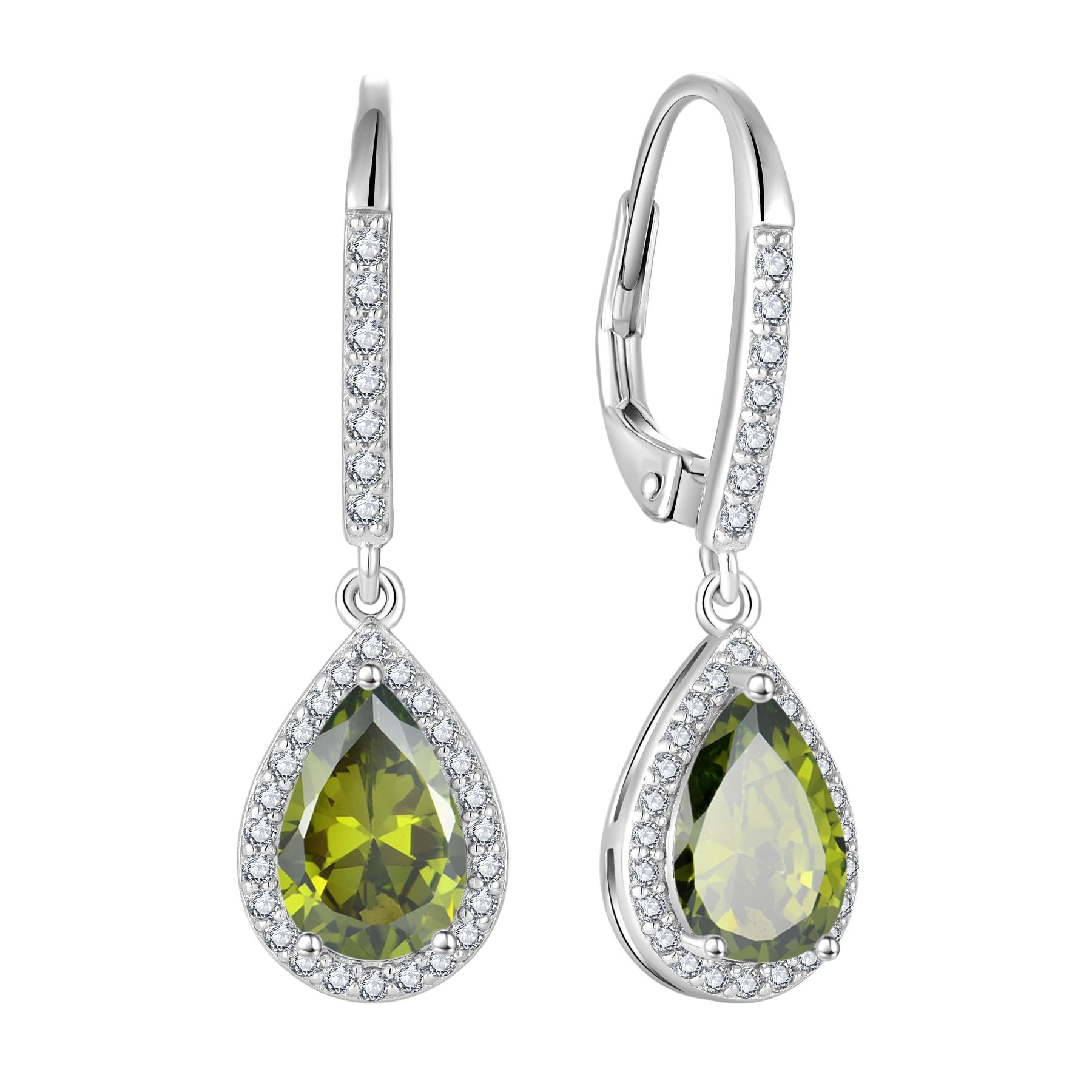 Boucles d'oreilles en argent forme de larme pour illuminer vos tenues de soirée