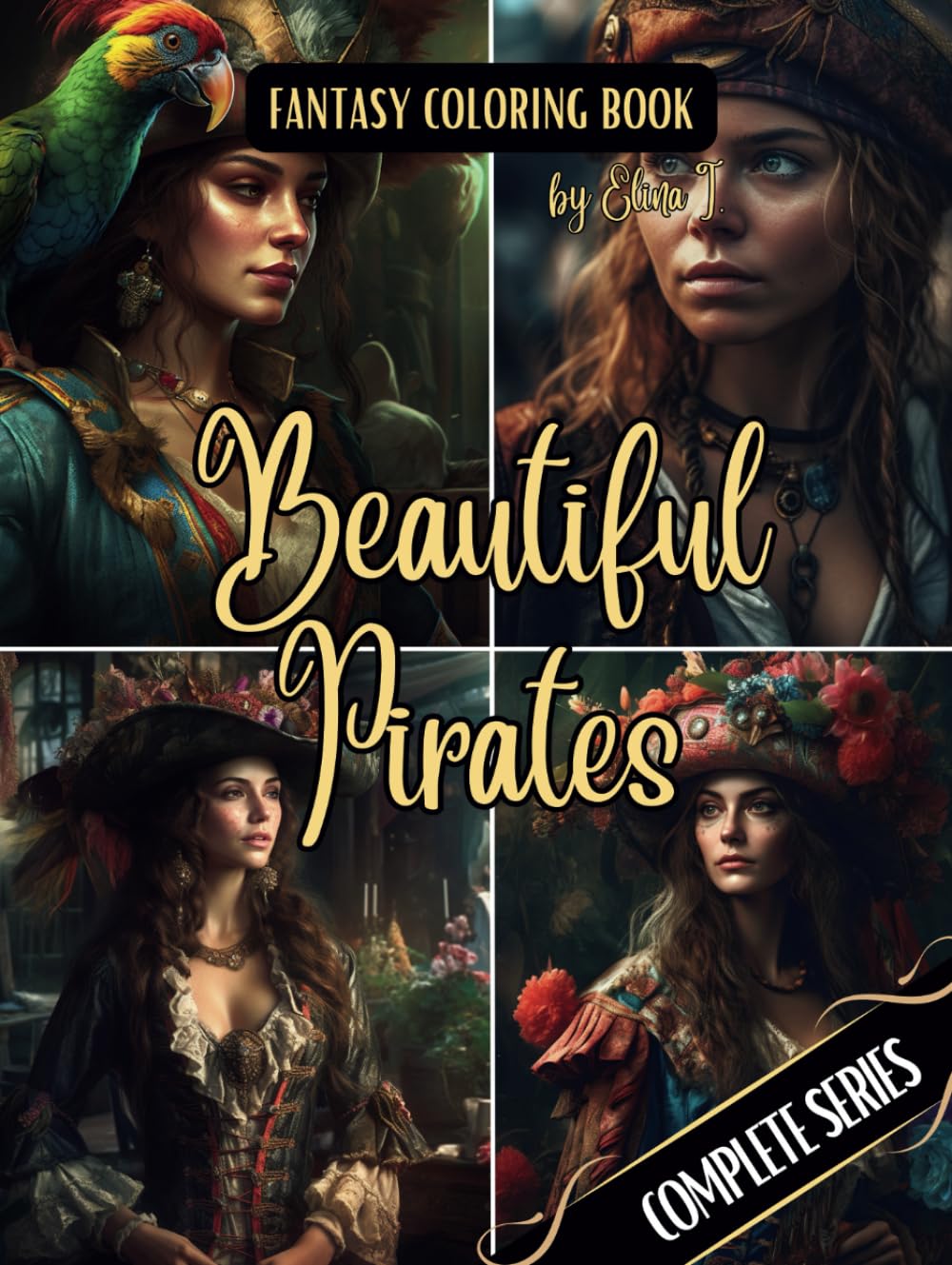 Livre de coloriage pirate pour adultes et ados avec 100 illustrations