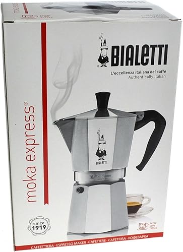 Miniatura 3 de Bialetti - Moka Express icónica máquina de espresso para estufa hace café italiano real olla Moka 12 tazas 22 onzas - 227fl oz aluminio plata