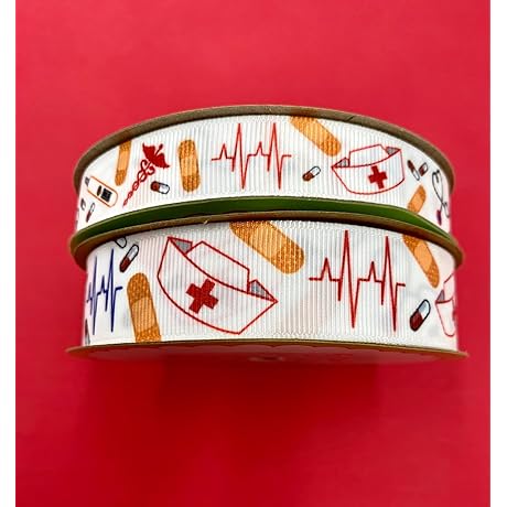 Nurses Day Grosgrain Ribbon: Perfect for Gift Wrapping and Celebrations