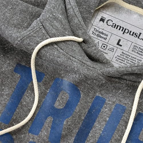 Miniatura 2 de Campus Lab Colección de sudadera con capucha unisex para adultos, con frase de espíritu desgastado, universitaria