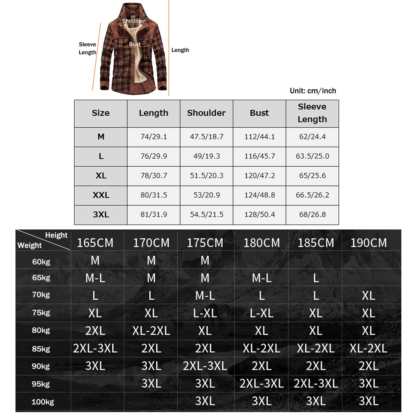 Herren Thermohemd Flanellhemd Winterjacke Fleecefutter Schützendem Holzfällerhemd Arbeitshemd(Size:L,Color:Grün)