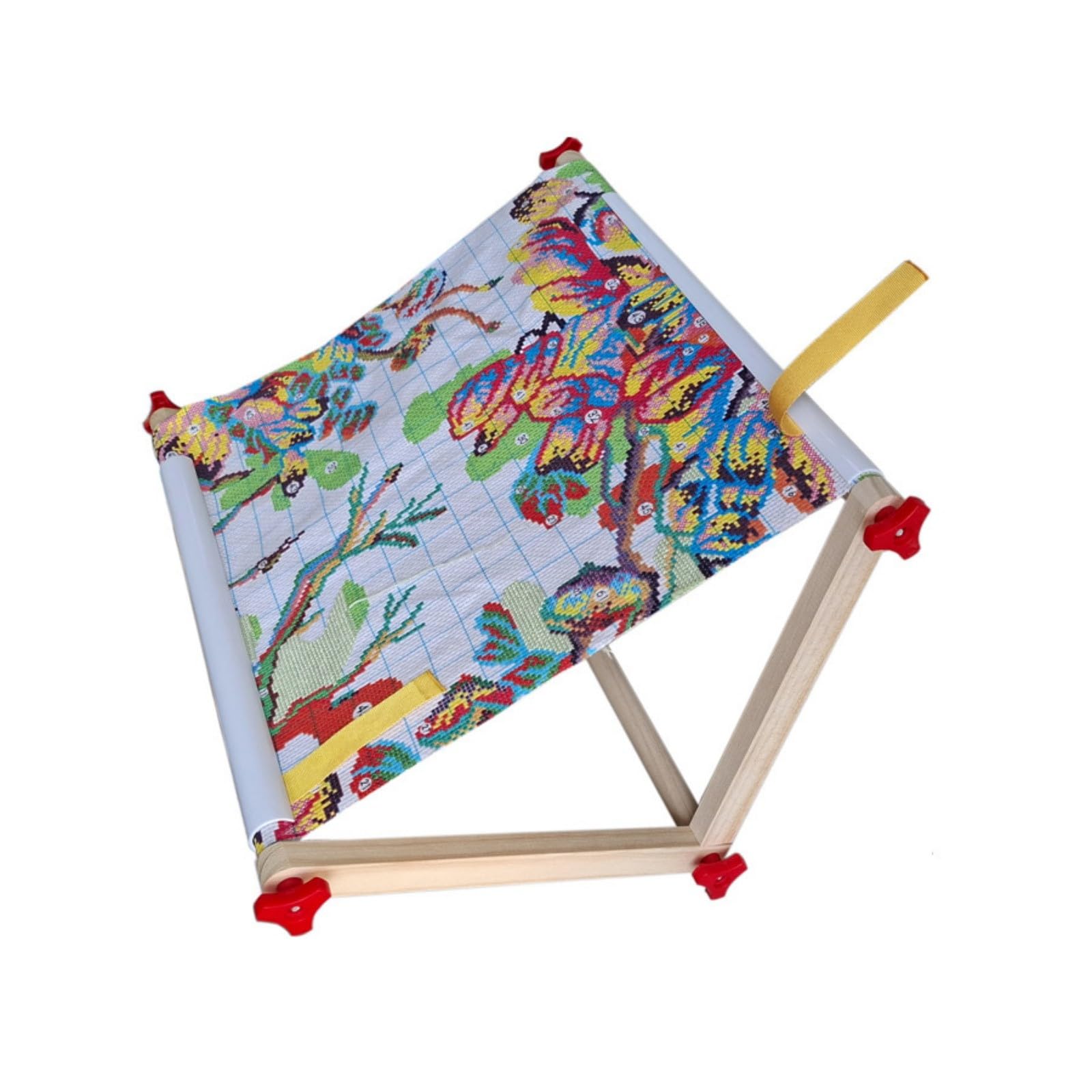 Portable Desktop Embroidery Hoop Stand Craft of Natural Wood Materials for Hobbyists Wooden Embroidery Stand