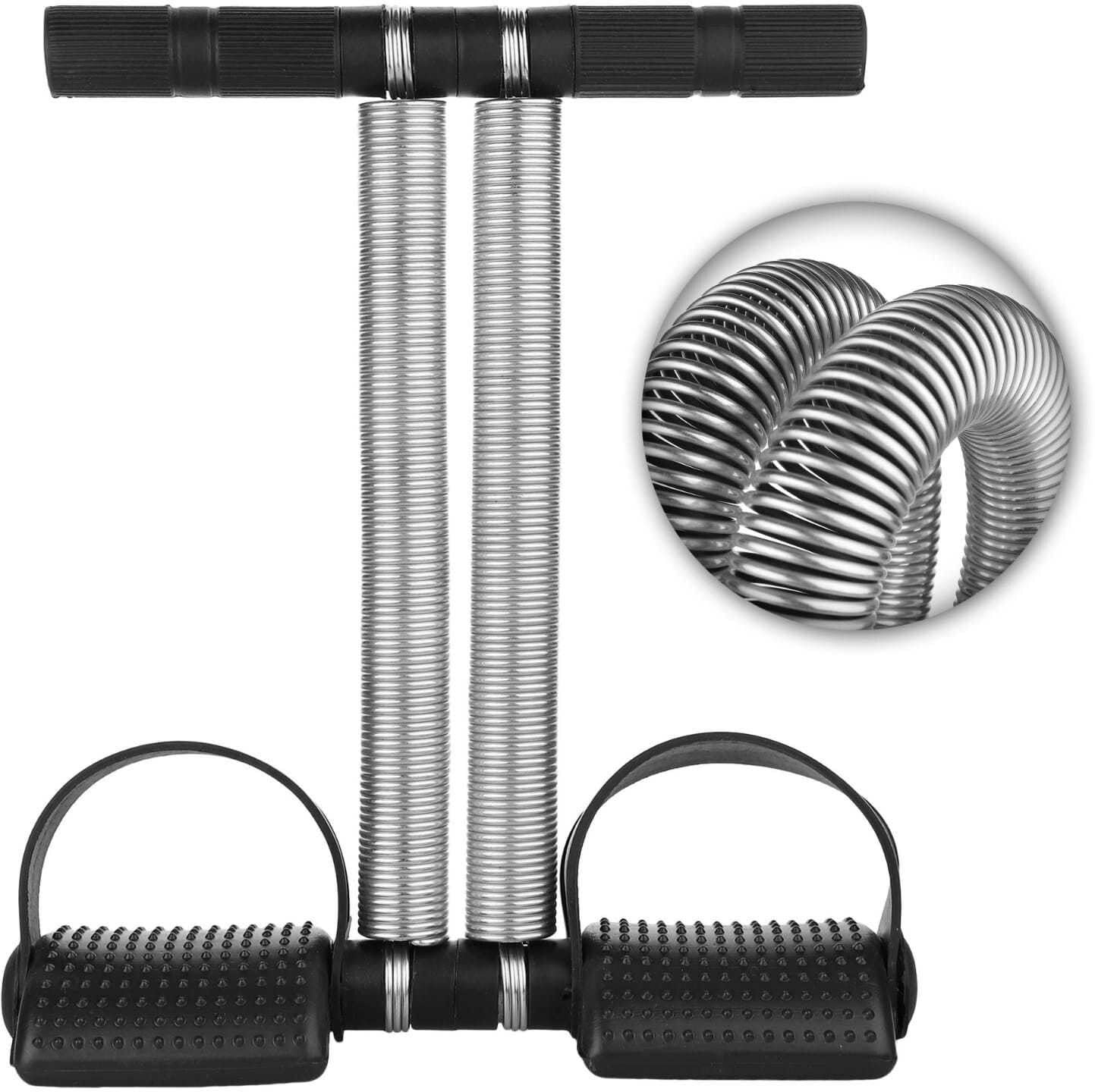 Affective Tummy Trimmer with Double Spring Burn Calories-124 Ab Exerciser (Black)-picture-41