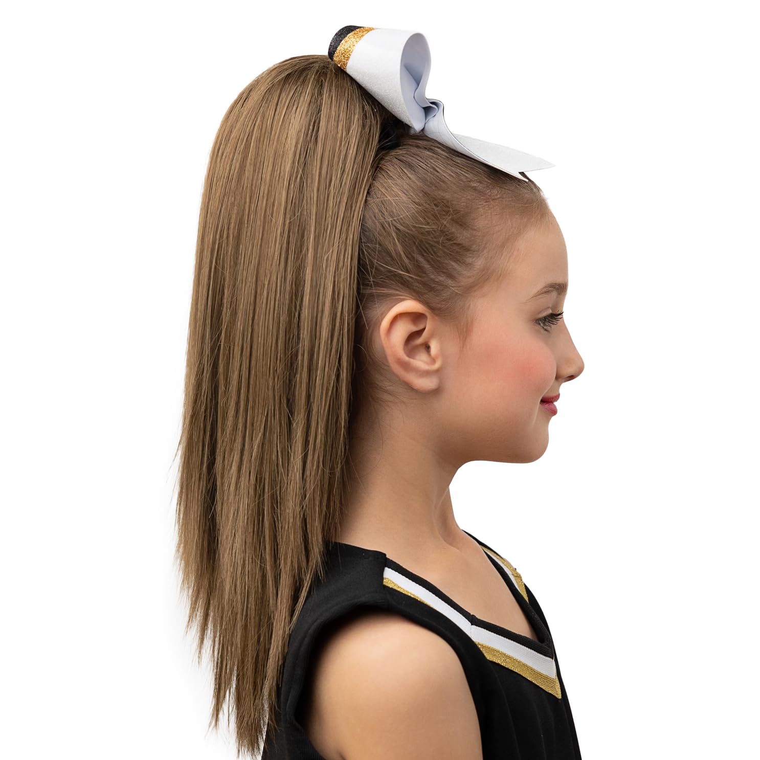 Straight Ponytail Cheerleader Hairpiece 16" (Chestnut)
