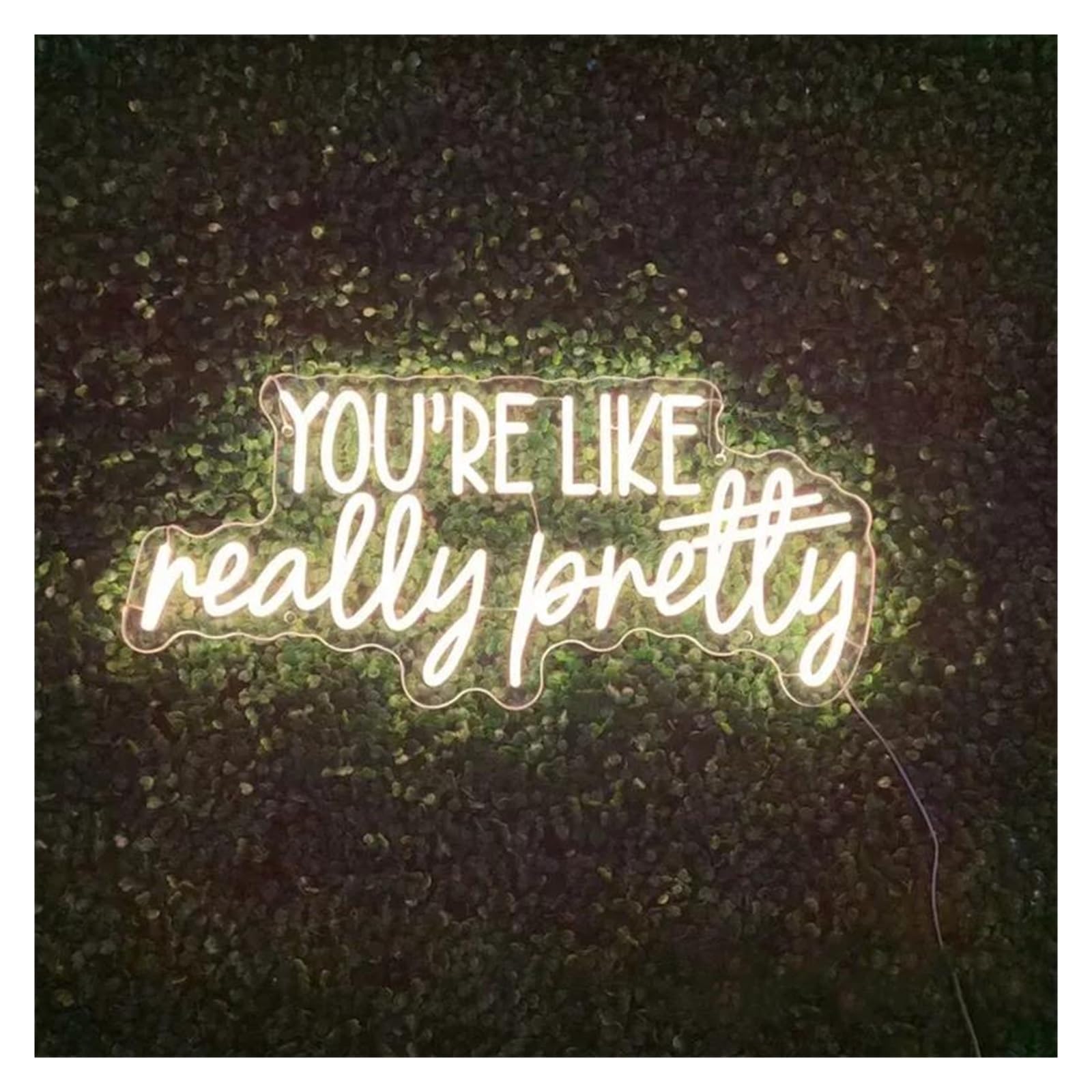LEMST Signs Lamp You're Like Really Pretty Neon Sign, for Girls Room,Woman Power Light Sign, Salon Room Decor 50x22cm(Warm White)