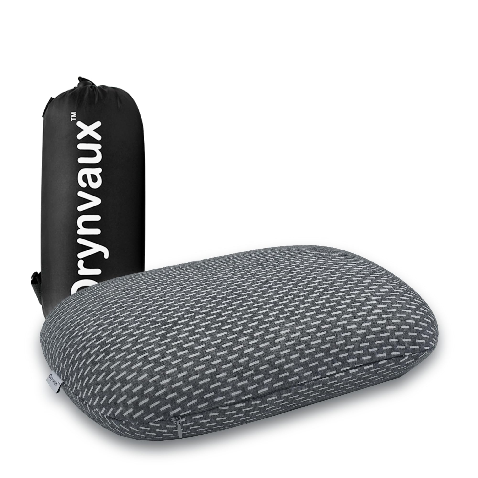 memory foam camping pillow - lightweight amp portable small travel pillow for airplane amp train travel camping backpacking removable washable cover easy to clean includes storage bag