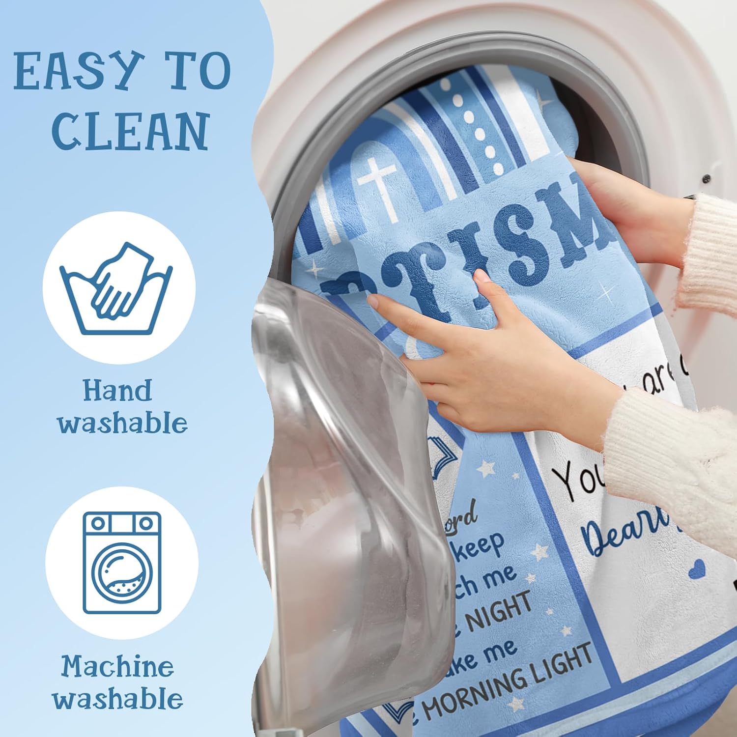 Baptism Gifts for Boys, Baptismal Blanket 40"x50", Christening Gifts for Boy, Unique Baptism Favors - Image 3