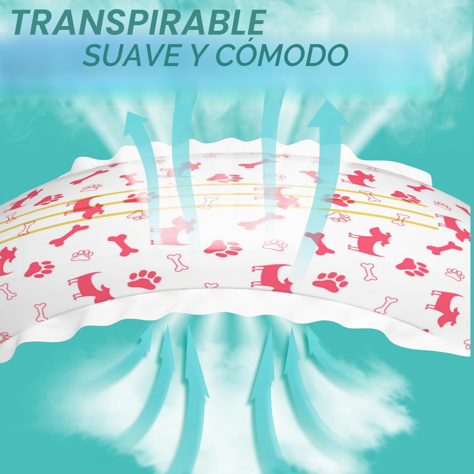 Pet Soft Pañales Desechables para Gatos, 20 Unidades, Súper absorbentes, Pañales para Gatos Hembras en Calor/Temporada/incontinencia con indicador de Humedad (XS-20 Unidades)