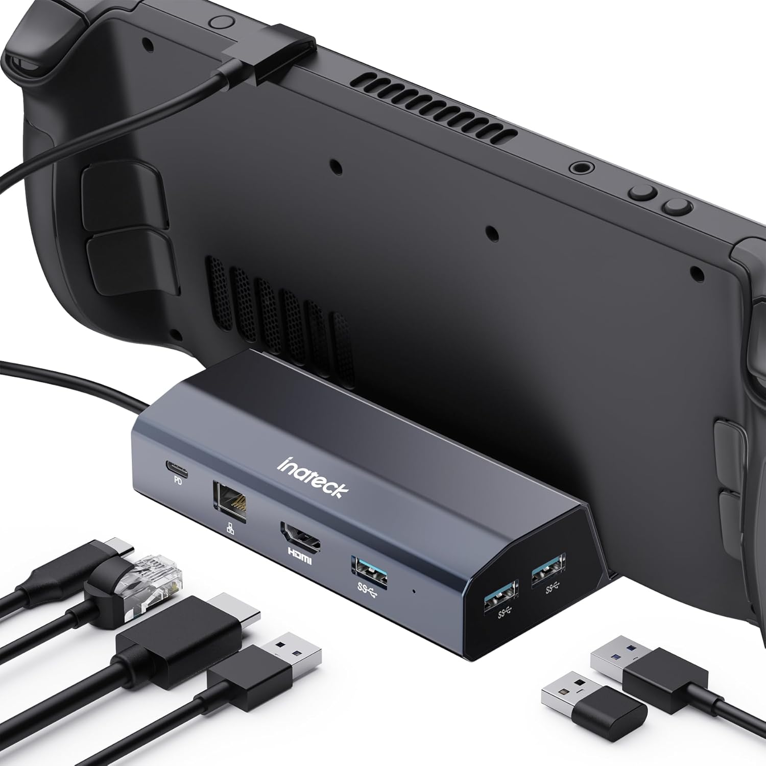 Inateck Docking Station Compatibile con Steam Deck, 6in1 Alluminio