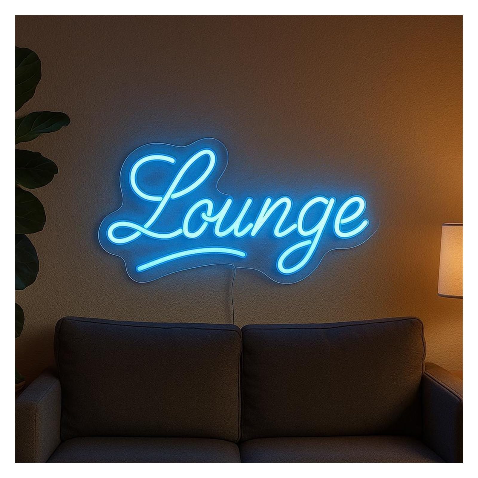 SHOUXI Sign Lamp Lounge Neon Sign, Suitable for Store Wall Decor with Dimmable 51cm
