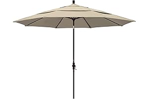 11 ft California Bronze Aluminum Market Umbrella