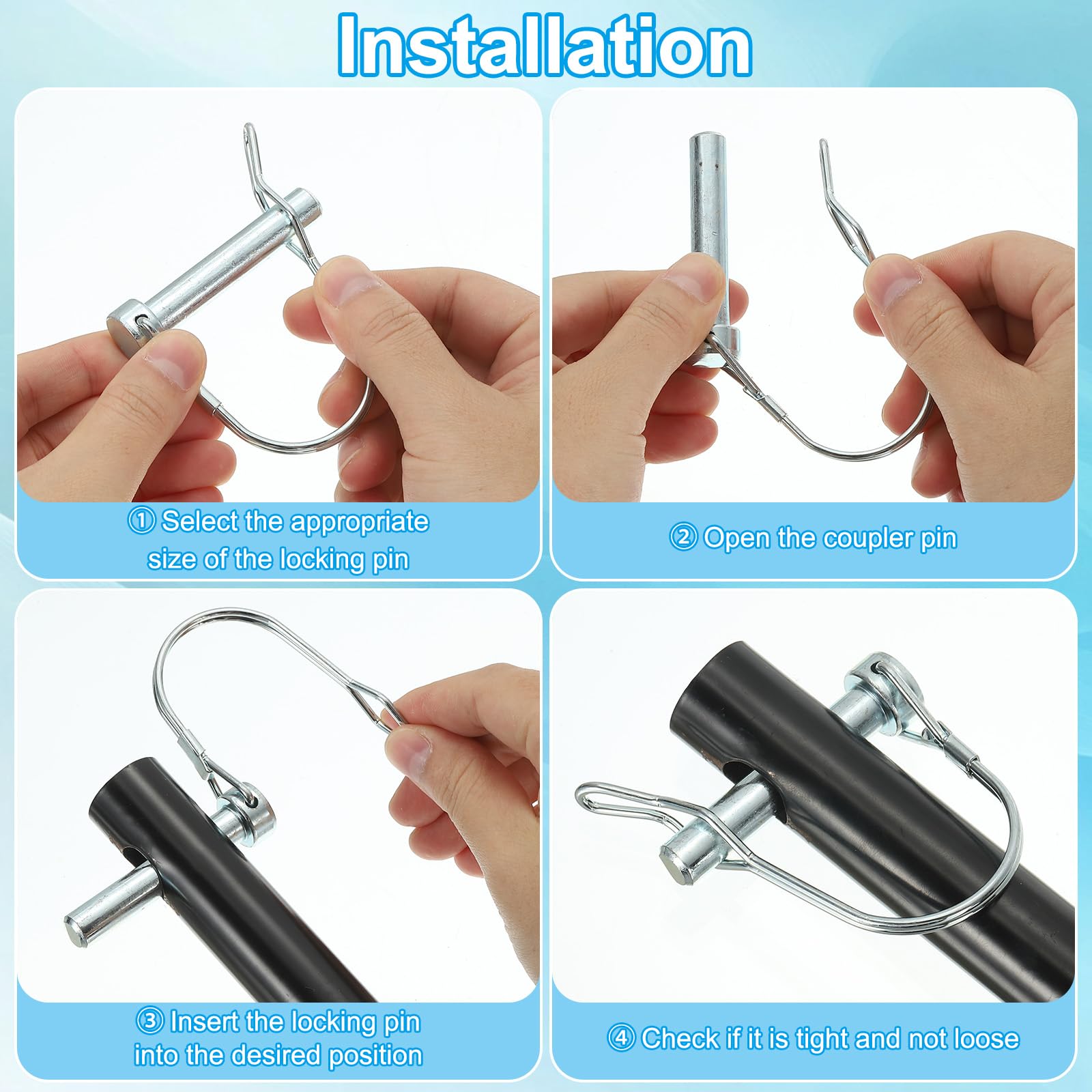 Amazon.co.jp: PATIKIL シャフトロックピンWイヤ1/4x2-3/4