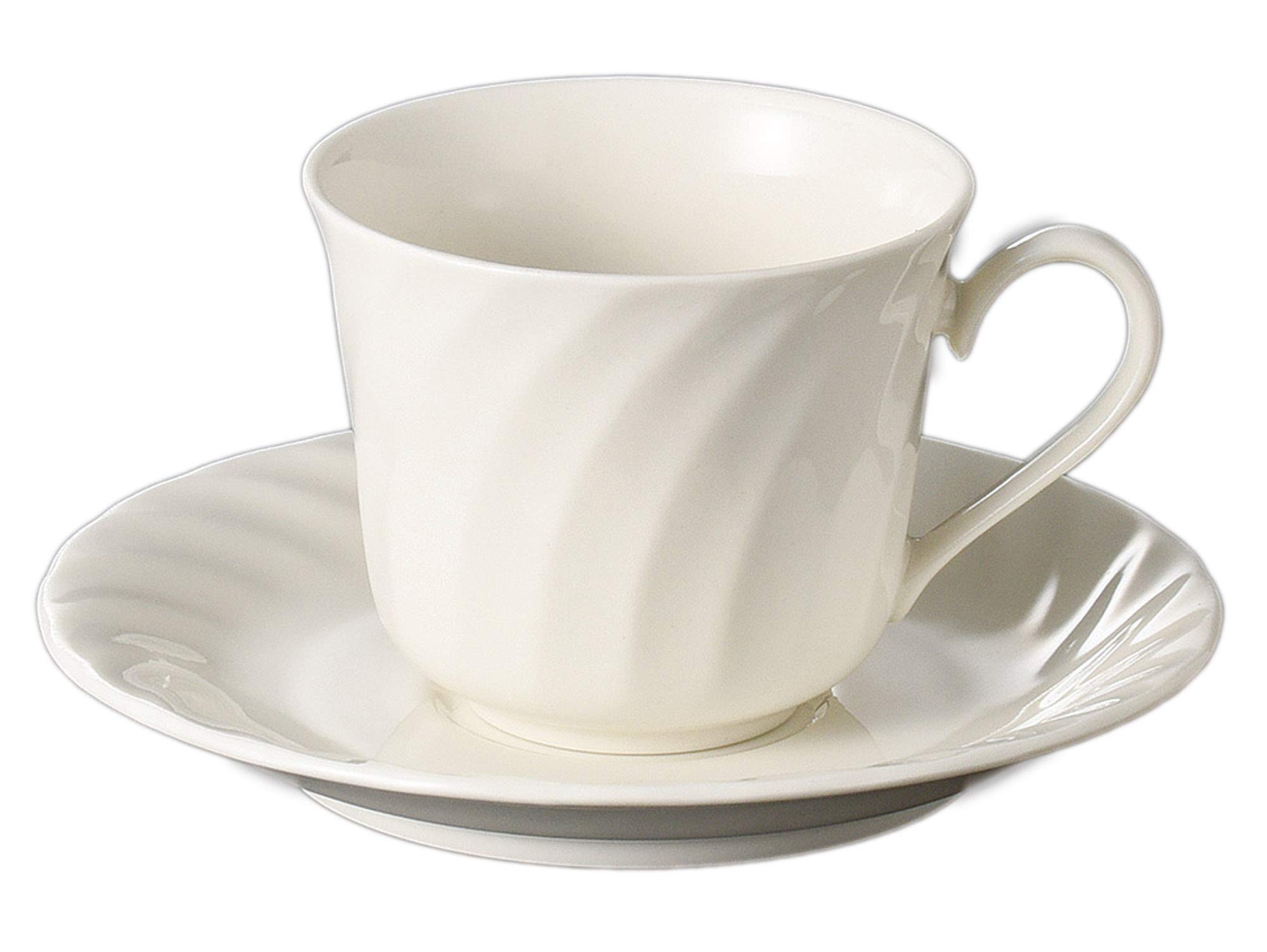 Amazon｜美濃焼 カップ_ソーサー 業務用 日本製 14.3×2㎝ NB