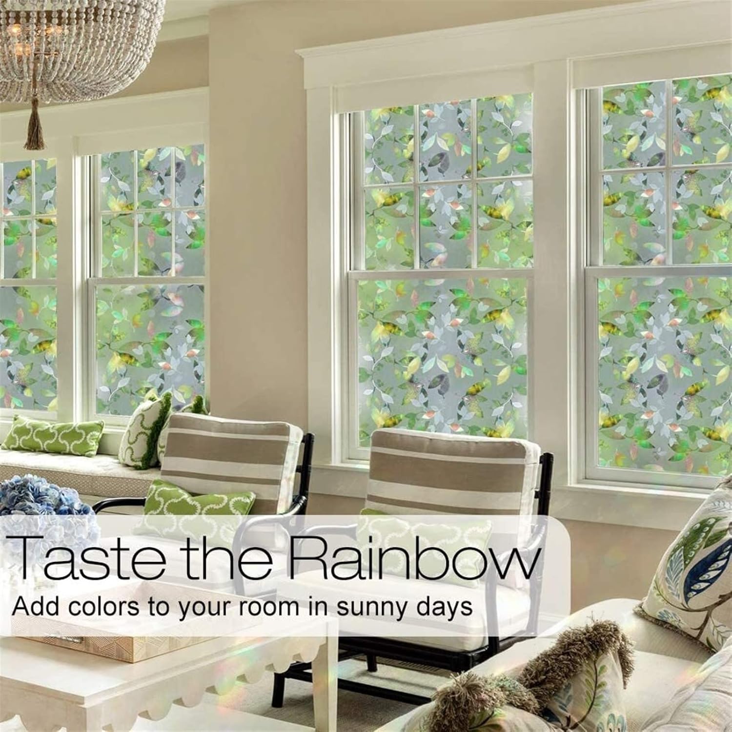 Window Privacy Film Window Film Home Decorative Window Film Static Film Privacy Window Sticker Adhesive Free 3D for Home Removable Window Film Blackout Window Film Window Films(45x100 cm)