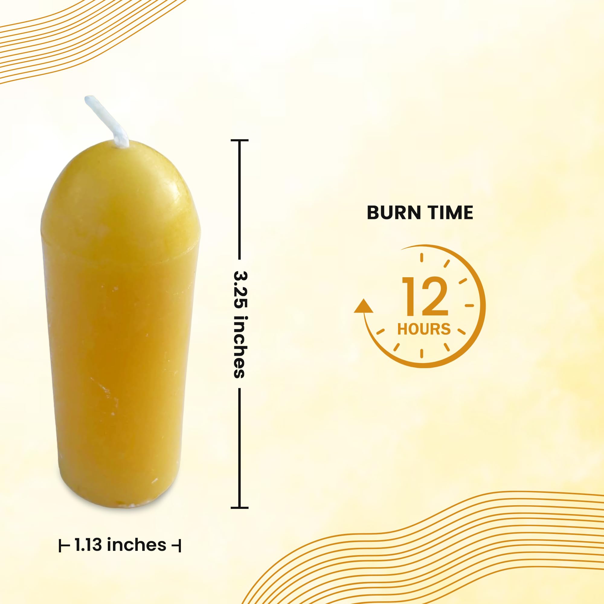 BeeTheLight Beeswax Lantern Candles (3.5