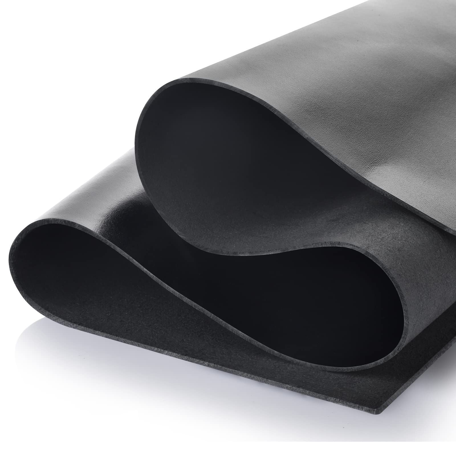 TeeLiy Tooling Leather Square 1.2-1.4MM Thick Genuine Black Top Full Grain Cowhide Leather Sheets for Crafts Tooling Sewing Wallet Earring (Brilliant Black 8"x12")