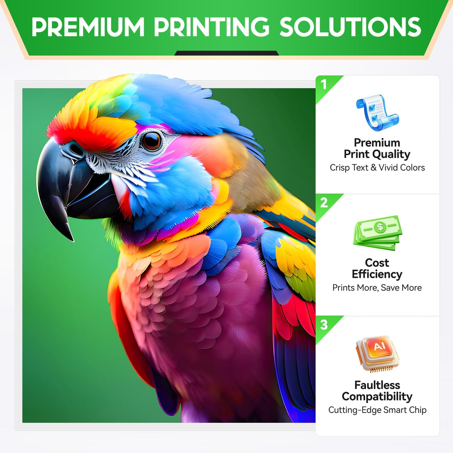 952XL Ink Cartridges Combo Pack Latest Upgrade Replacement for HP 952 High-yield Cartridge Color Officejet Pro 7740 8720 8710 8210 8715 8740 8702 8730 8725 7720 8216 Printer Black Cyan Magenta Yellow