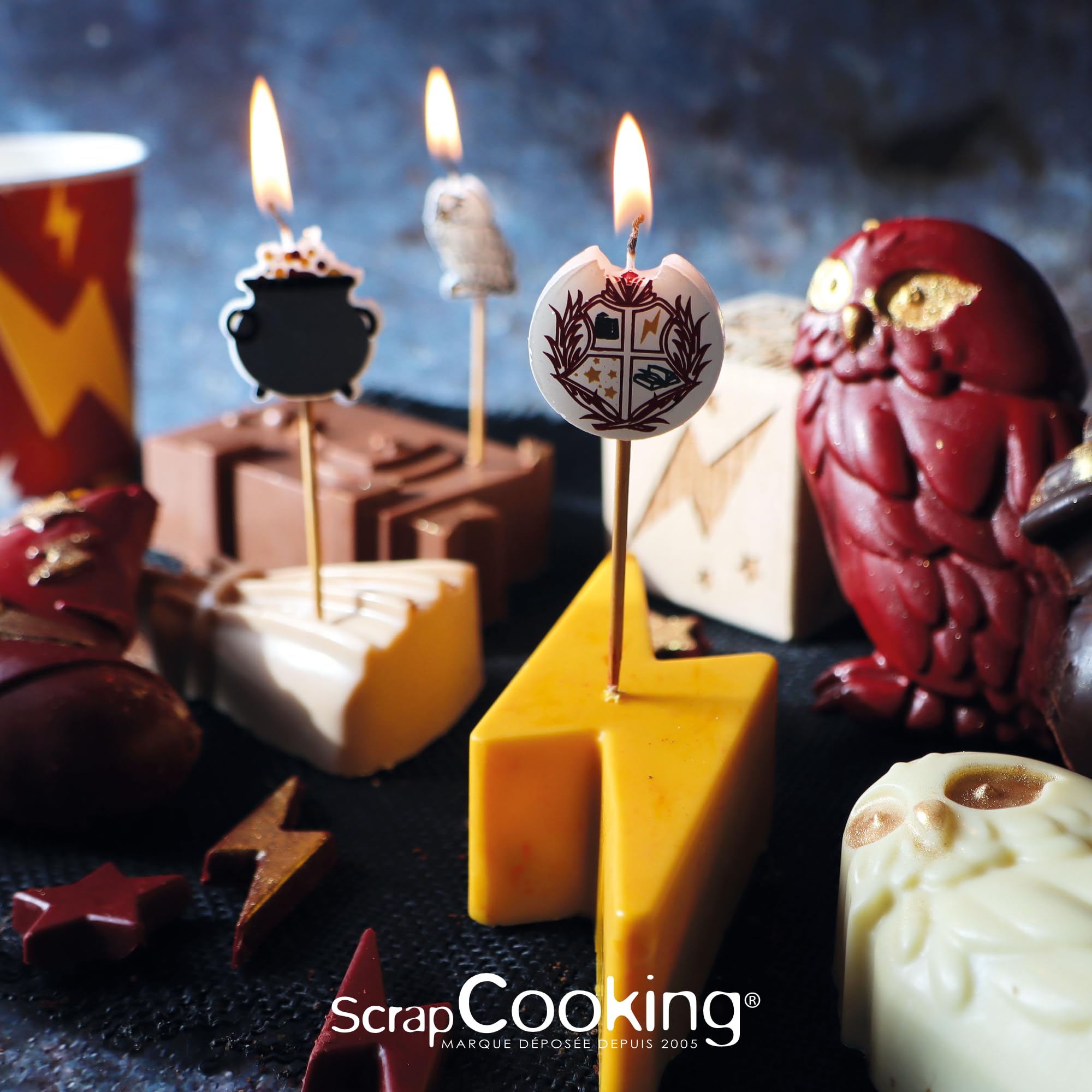 ScrapCooking 2998 Siliconen Vorm Tovenaar, 15 Vormen Voor Koekjes En Cake Geschikt Oven Vriezer Gebak Kindertaart Zacht Gereedschap Magische Hekserij 661216446