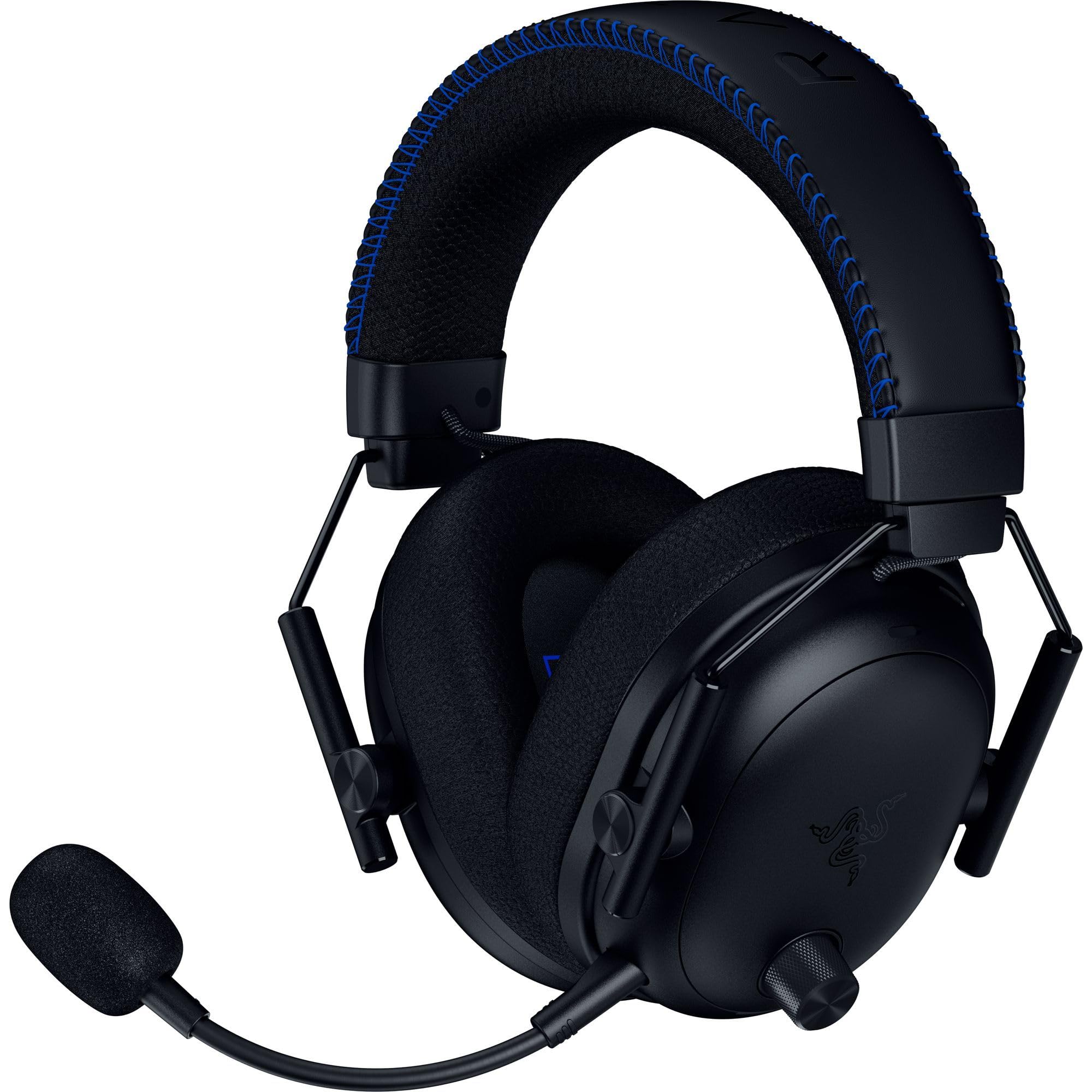 Razer BlackShark V3 Pro für PlayStation – Kabelloses E-Sport-Headset mit aktiver Geräuschunterdrückung (ANC) - TriForce 50mm Treiber - HyperSpeed 2,4 GHz - THX Spatial Audio - PS5/PC | Schwarz