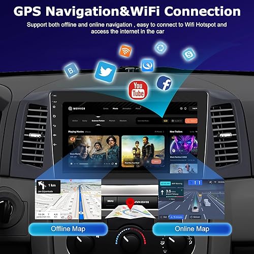 Miniatura 5 de [4+64G] Estéreo de coche Android para Jeep Grand Cherokee 2004 2005 2006 2007-10.1 pulgadas IPS pantalla táctil actualización radio - Carplay