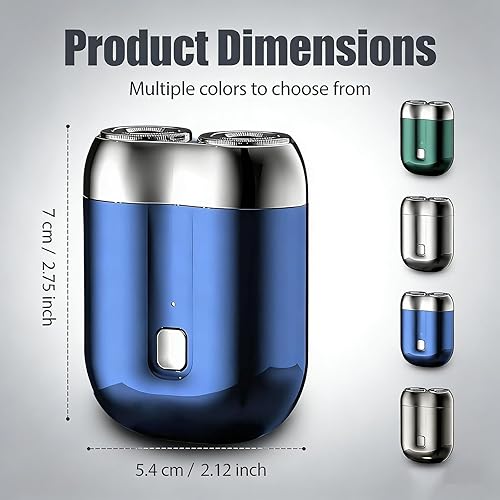 Miniatura 2 de Mini Dual-Head Electric Shaver, 2026 New Model Dual Head Shaver Pocket Electric Mini Portable Razor Double Head Razor Washable USB Rechargeable Dual