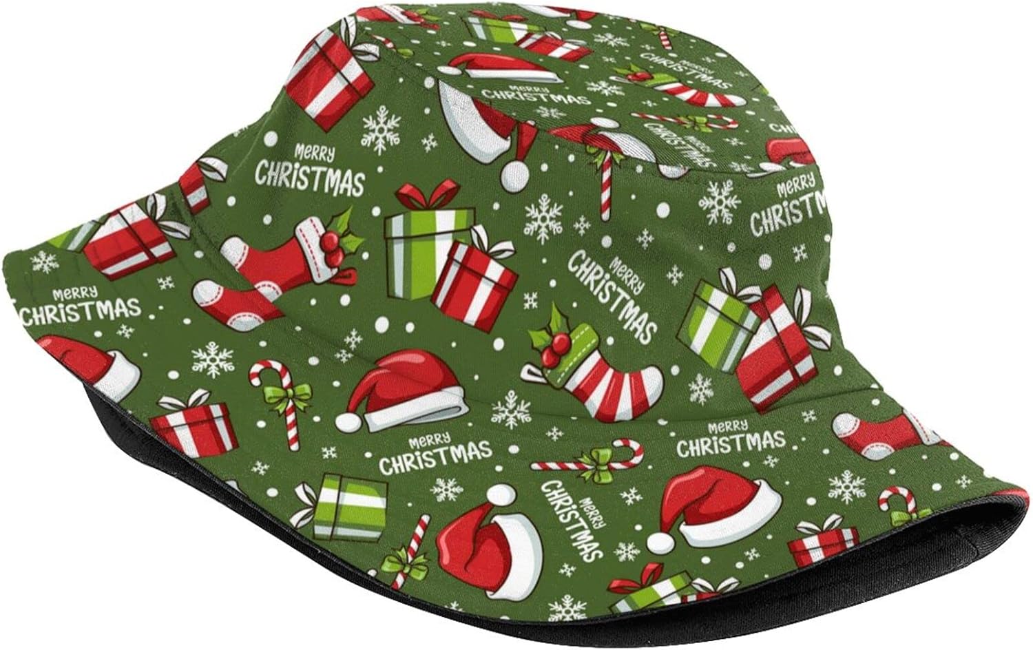 Christmas Snowfalkes Bucket Hat for Men Women Teens Fashion Sun Hat Packable Outdoor Fisherman Hat - Image 2