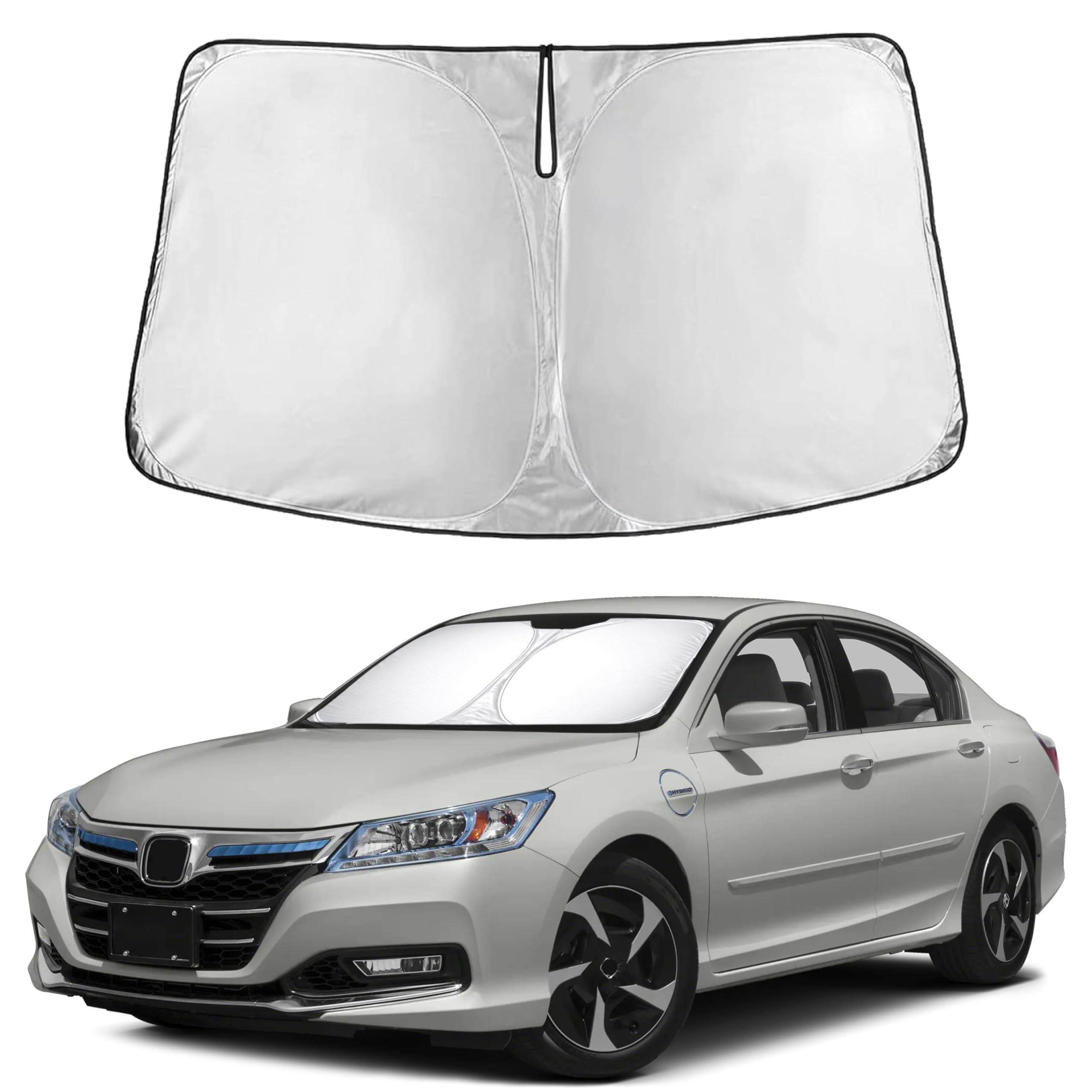EcoNour Windshield Sun Shade Compatible for Honda Accord 2013-2016 2017