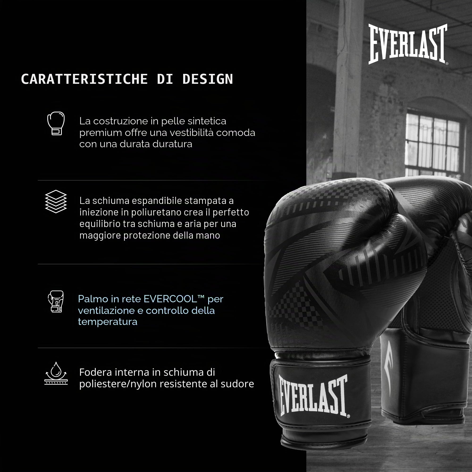 Everlast Unisex Spark Da Allenamento Guanti Sportivi Comodi