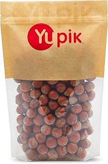 Yupik Hazelnuts In Shell, 1 kg, 6 Count, Gluten-Free, Kosher, Vegan, Filberts, Natural Raw Nuts, Whole Nuts, Unsalted, Unr...