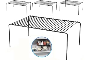 Large Kitchen Storage Rack Set of 4 for Wire Shelf Organization