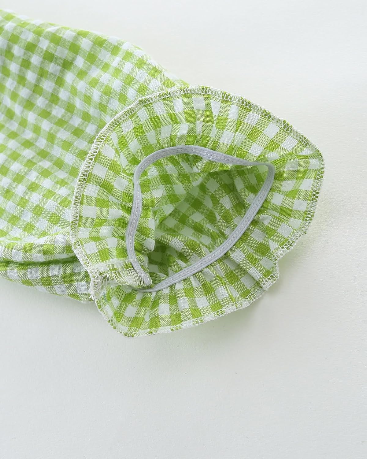 FreeLu Toddler Girls' Cotton Gingham Duck Embroidery Dress Long Sleeve Plaid Casual Dresses for 2-7 Years - Image 7