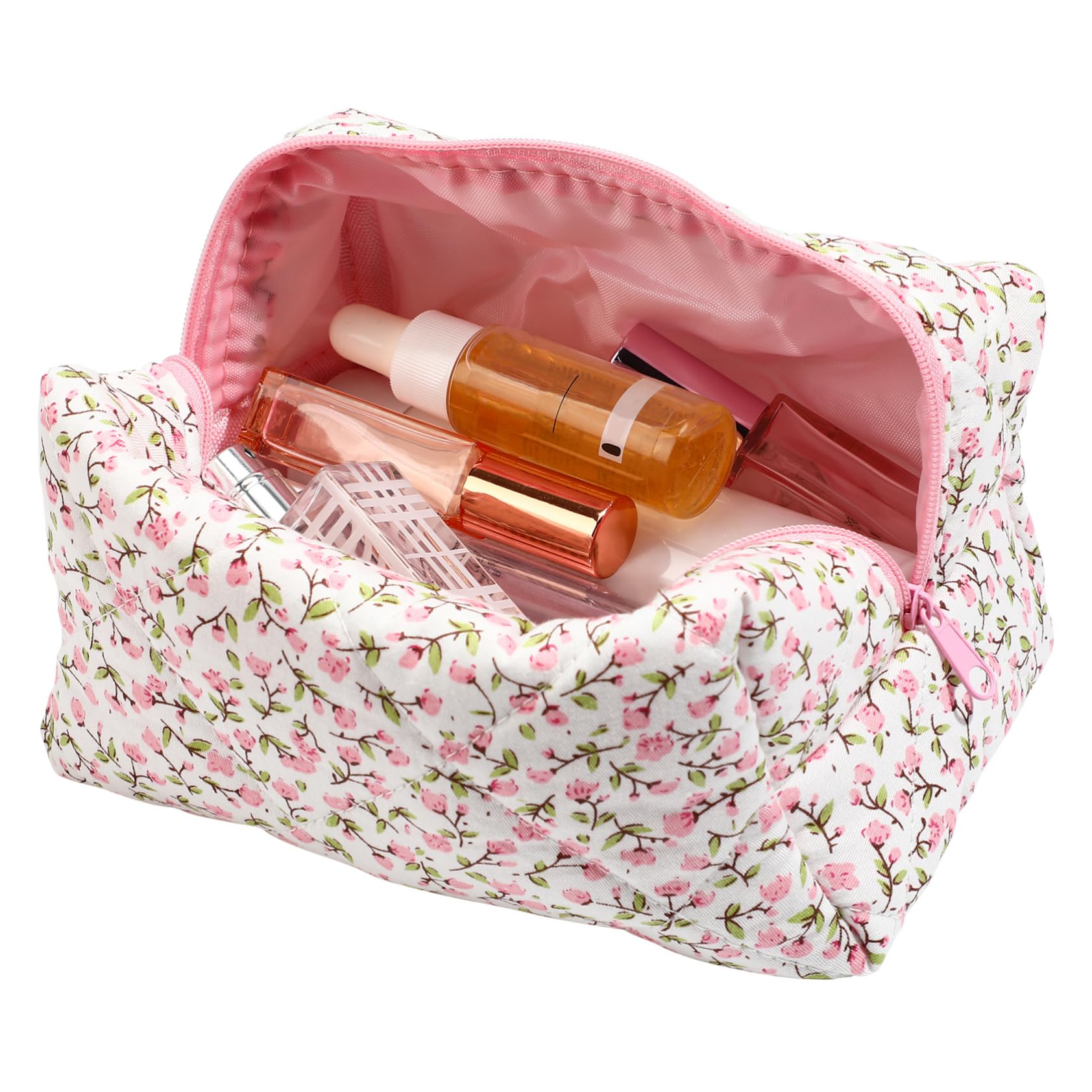 SOIMISS 5stücke Zipper Kosmetiktasche Floral Makeup Organizer Für Reisen Elegante Tragbare Damen Makeup-Halterung Mit Stilvollem Design Für Schnelle Auffrischungen Und Vielseitige