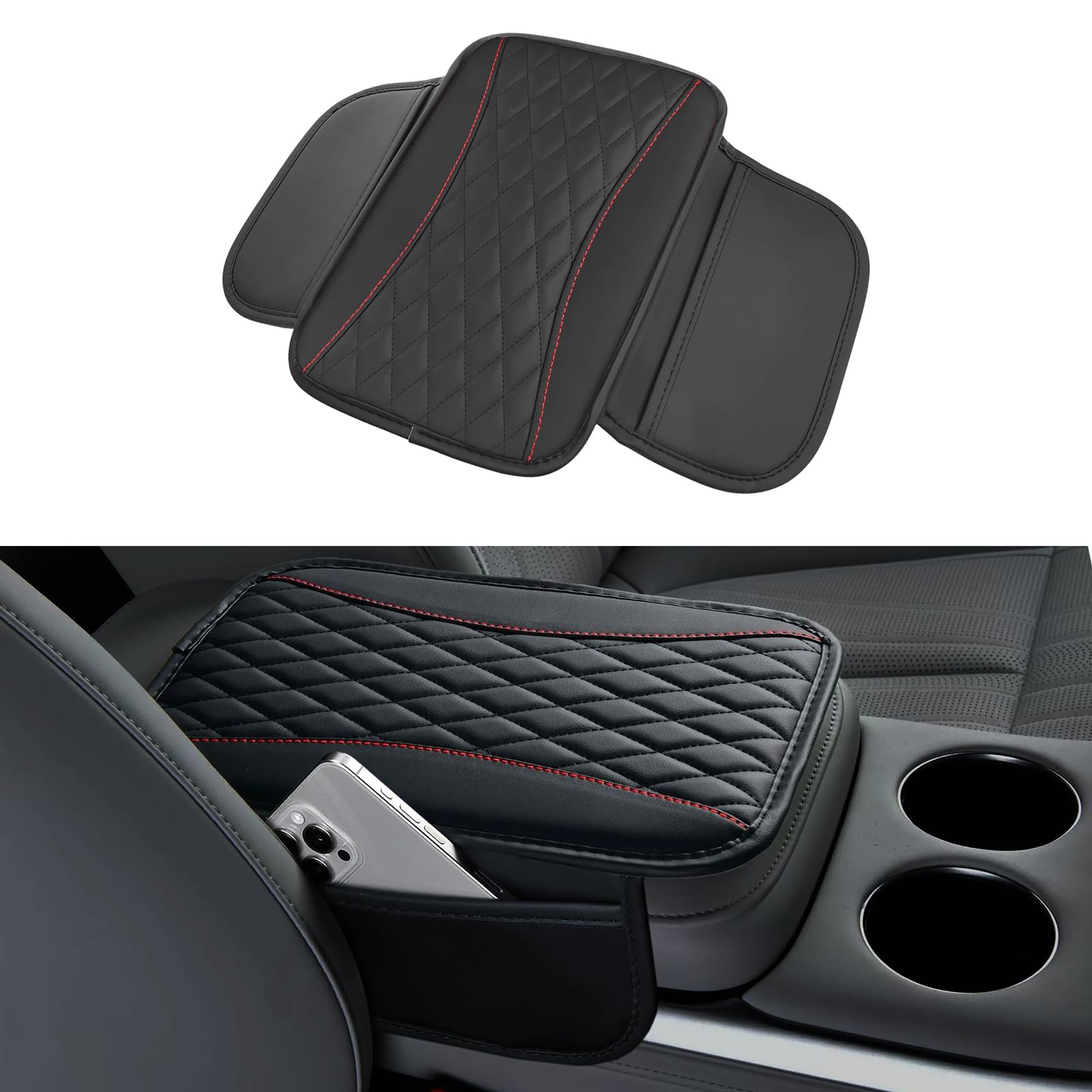 HFFTYU Car Armrest Cover for VW Multivan T7 2021-2022