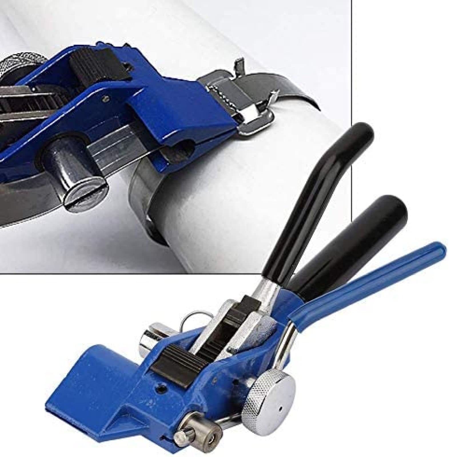 Pistola para Sujetacables, Pistola para Sujetacables De Acero Inoxidable, Herramienta para Sujetar Sujetacables, Herramienta para Paquete De Alicates para Sujetacables con Cremallera De Acero INOX