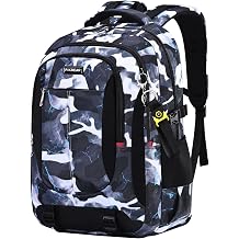 Large Capacity Camouflage Backpack for Middle High School Boys Multi-Compartment Casual Daypack
