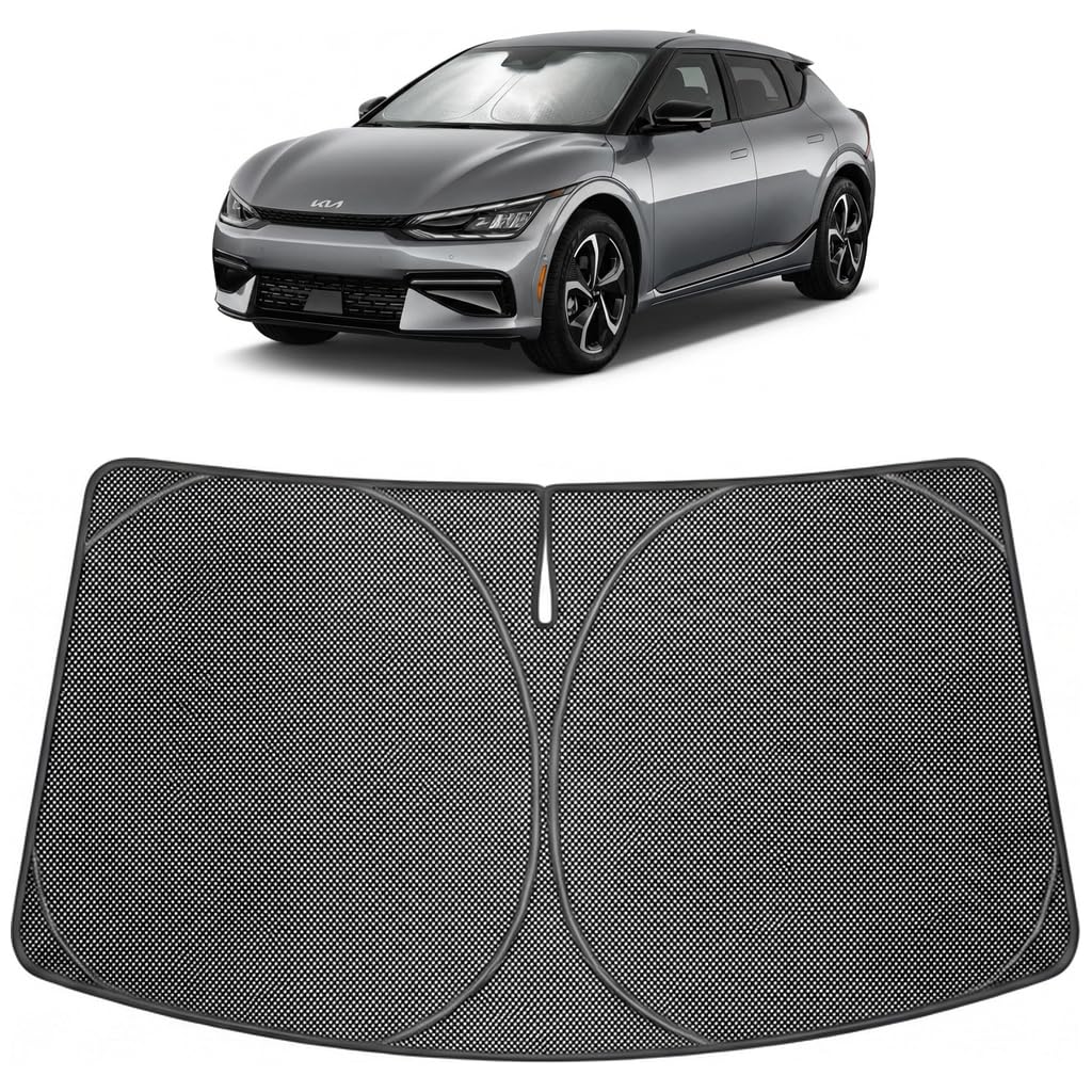 Proadsy Custom Fit 2023-2026 Kia EV6 Windshield Sun Shade, Blocks Heat