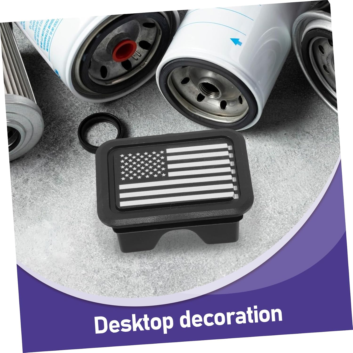 GARVALON 2pcs Flag Hitch Cover for Ram Tail Box Hole Plug Tonneau Seal Replacement Truck Bed Rail Stake Pocket Cover