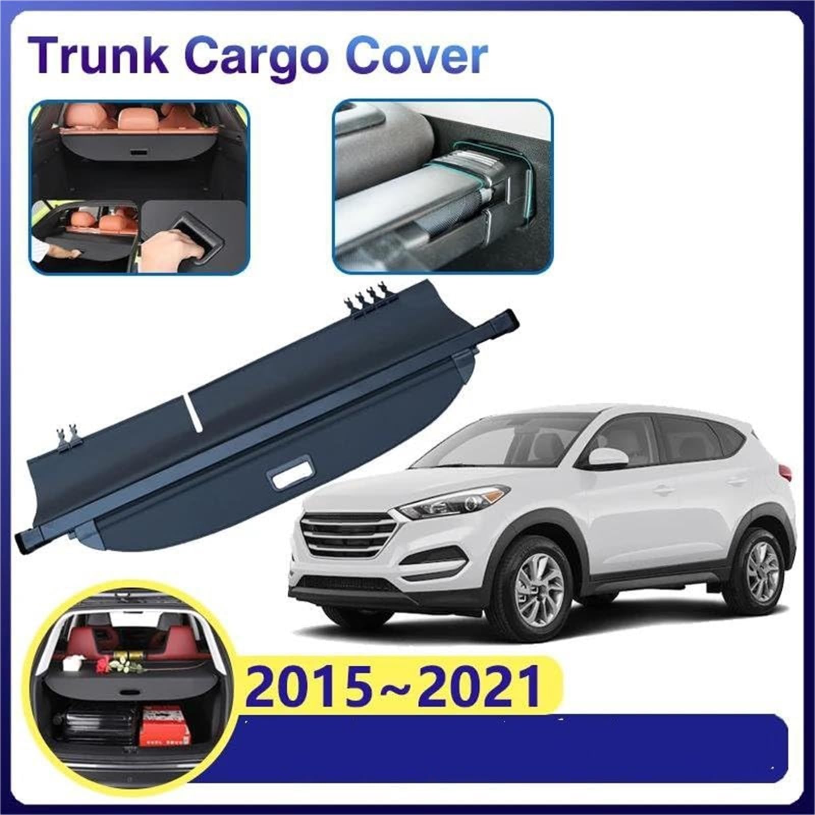 Luggage Shade Shield, for Hyundai, for Tucson TL 2015~2021 Car