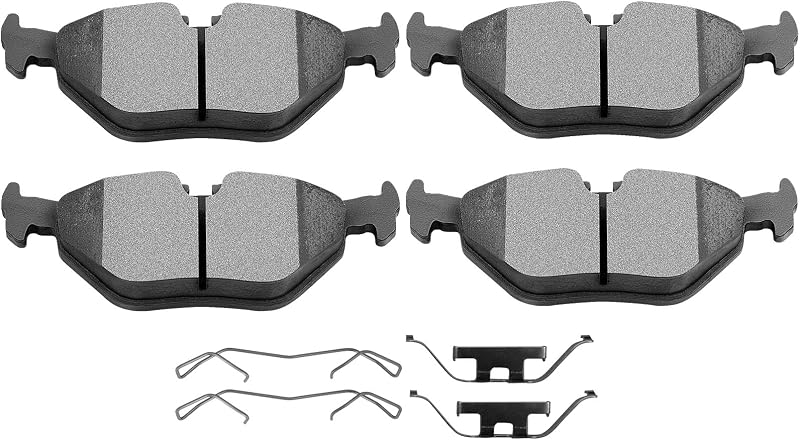 Pastilhas de freio a disco cerâmicas traseiras SCITOO D763 para BMW e Saab – Jogo com 4 unidades