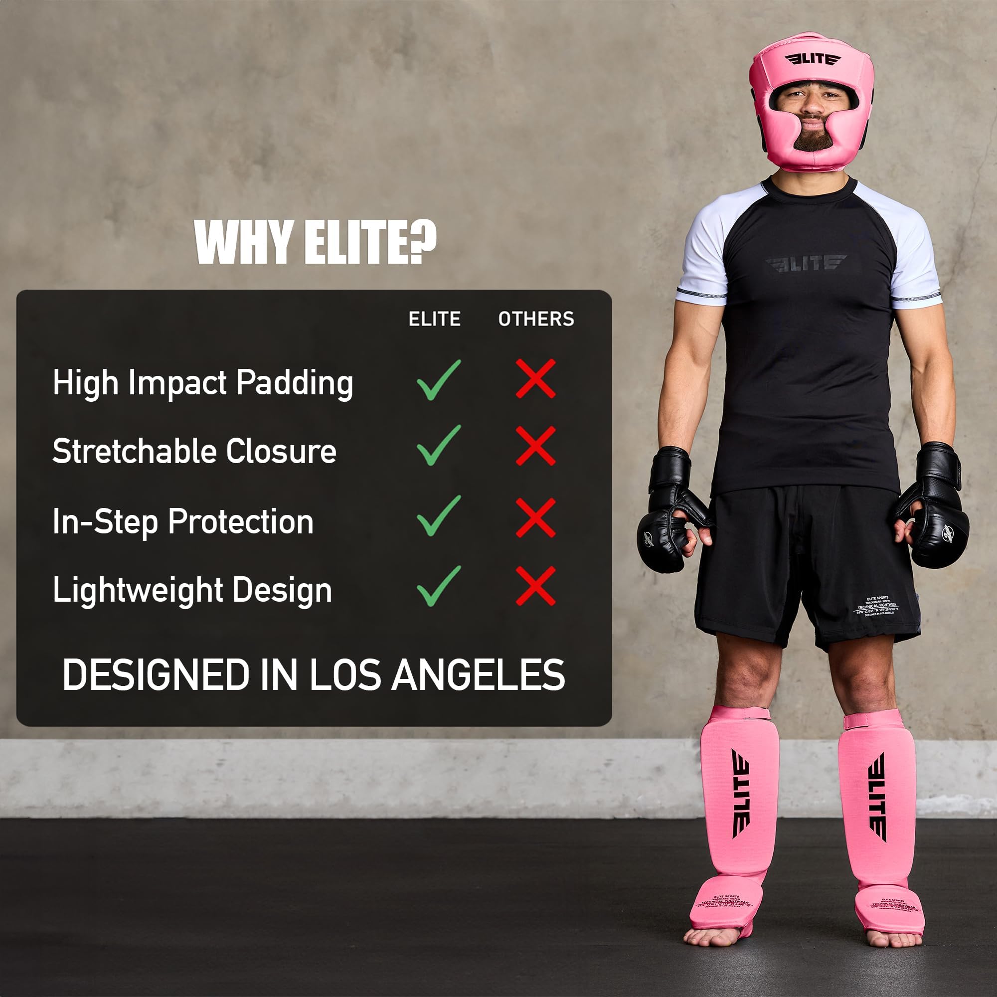 MMA Shin Pads for Muay Thai and Kickboxing, Protective Shin Guards with Instep Guard for Sparring and Training, for Adults, Kids, and Youth