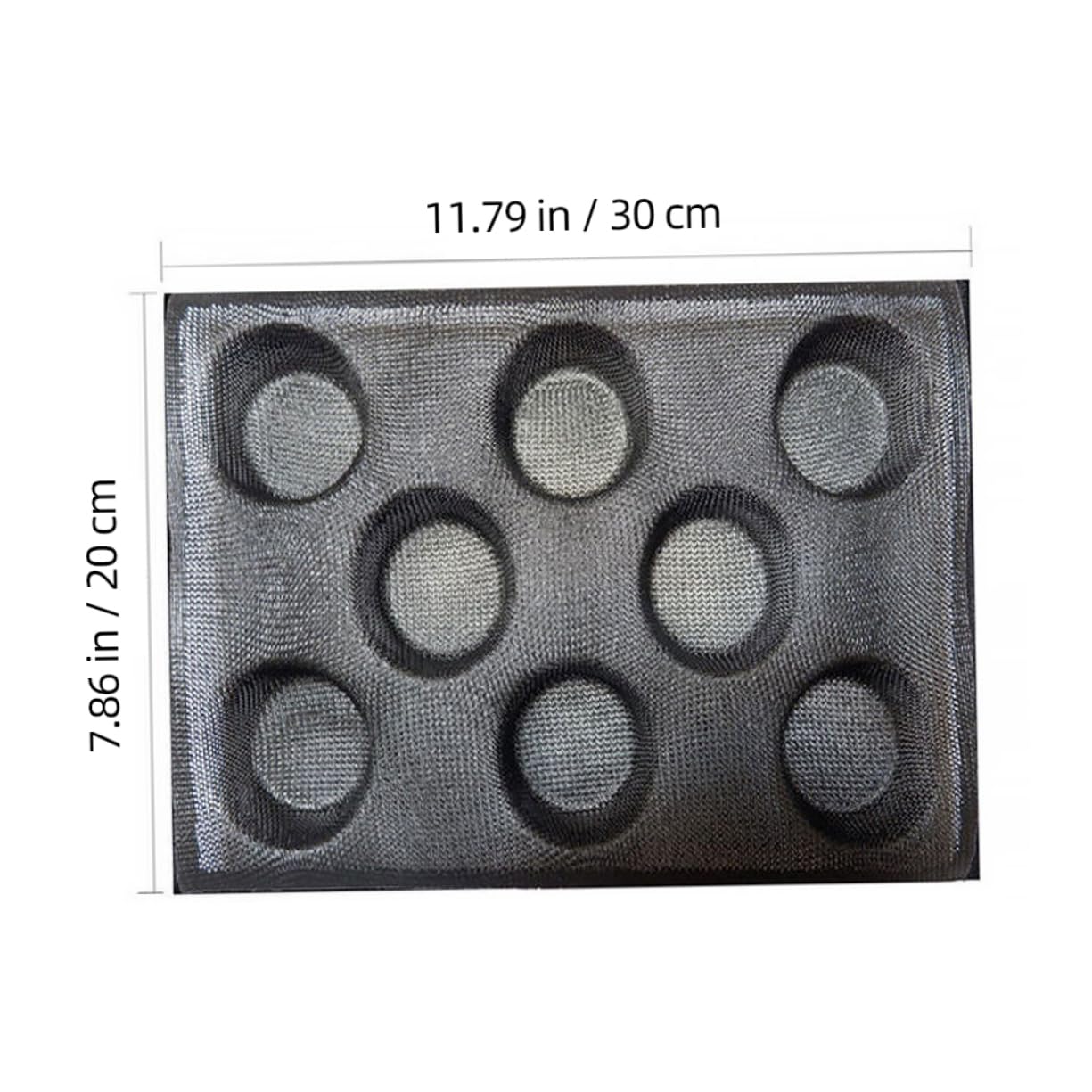 3piezas Molde De Anti-adherente Para Hamburguesas Para Hornear Pan Cocina y Repostería Horno Microondas y Congelador Color Negro