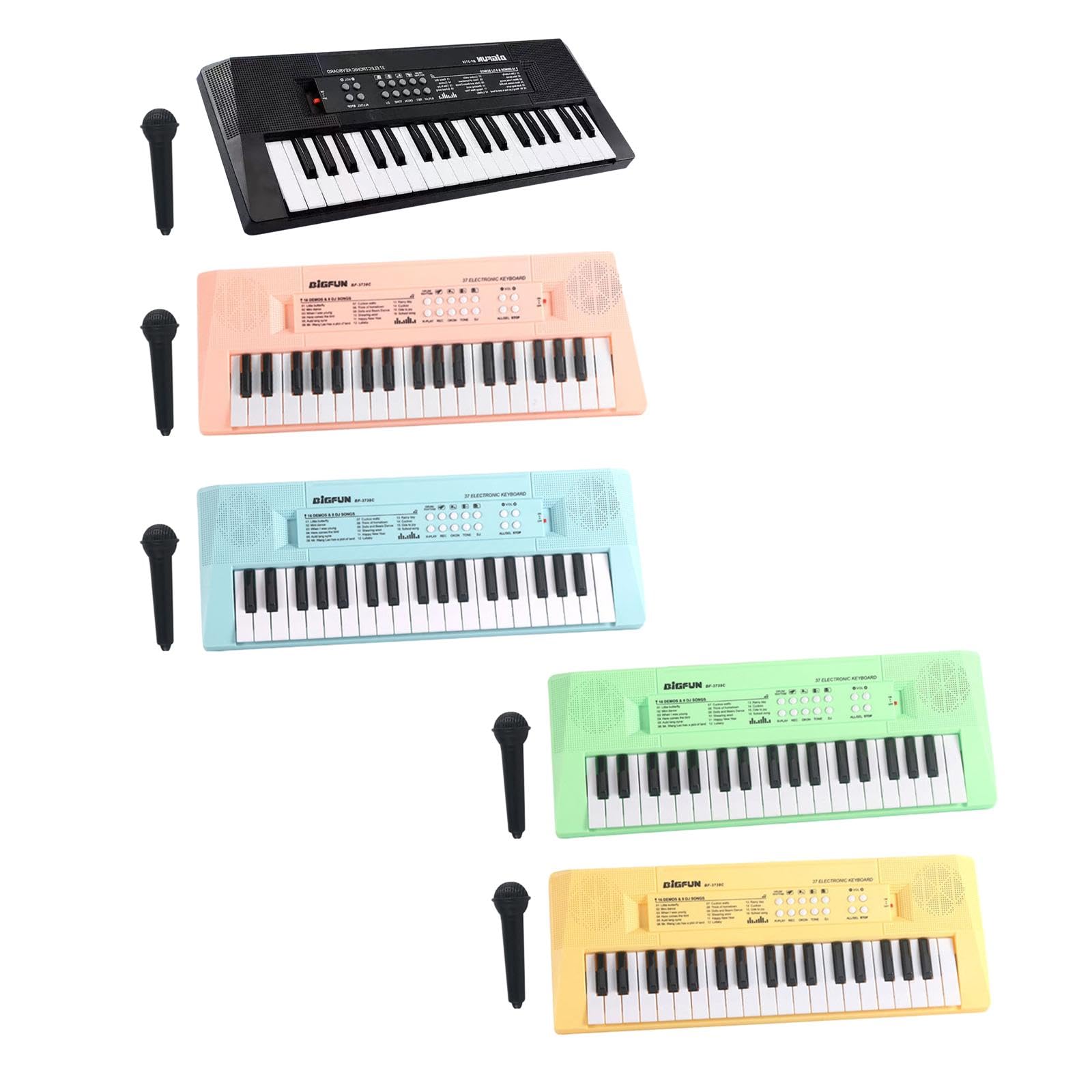 Keyboard Piano for Kids Music Electronic Keyboard for Teaching Outdoor Stage Black|Toys & Hobbies | Educational | Music & Art-image-26